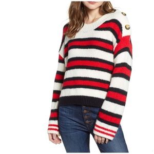 BP Button Shoulder Sweater